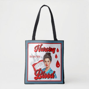 Bolsa Tote Enfermagem no meu sangue