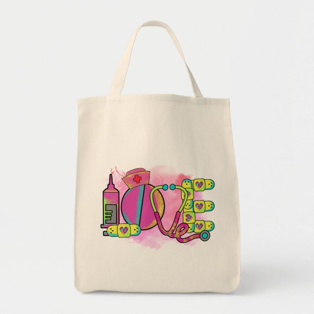 Bolsa Tote Enfermeira AMOR (Frente)