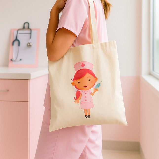 Bolsa Tote Enfermeira Com Uma Agulha (Criador carregado)