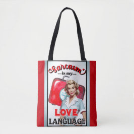 Bolsa Tote Enfermeira Cuja Linguagem Pinup_ Love