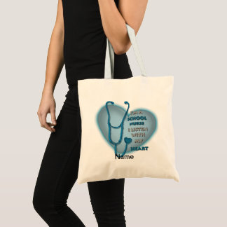 Bolsa Tote Enfermeira da Escola Blue Heart