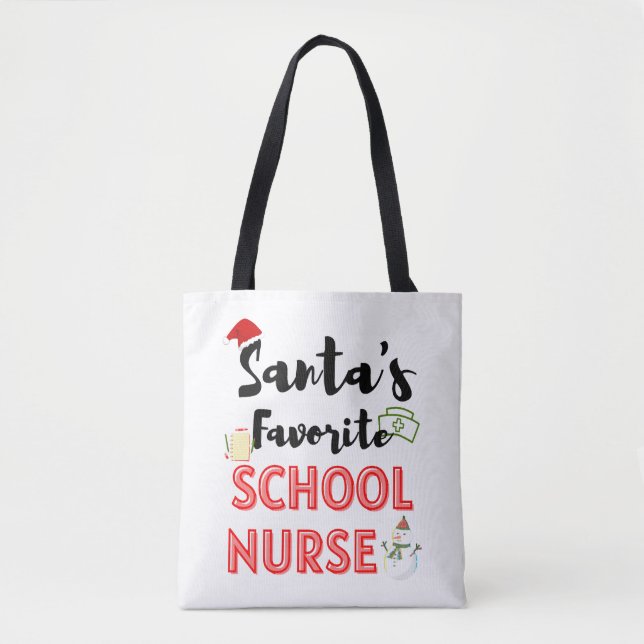 Bolsa Tote Enfermeira de escola natal (Frente)
