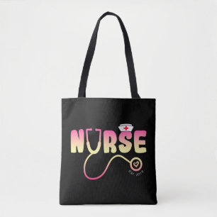 Bolsa Tote Enfermeira do amor Engraçada de acordo com Jean W