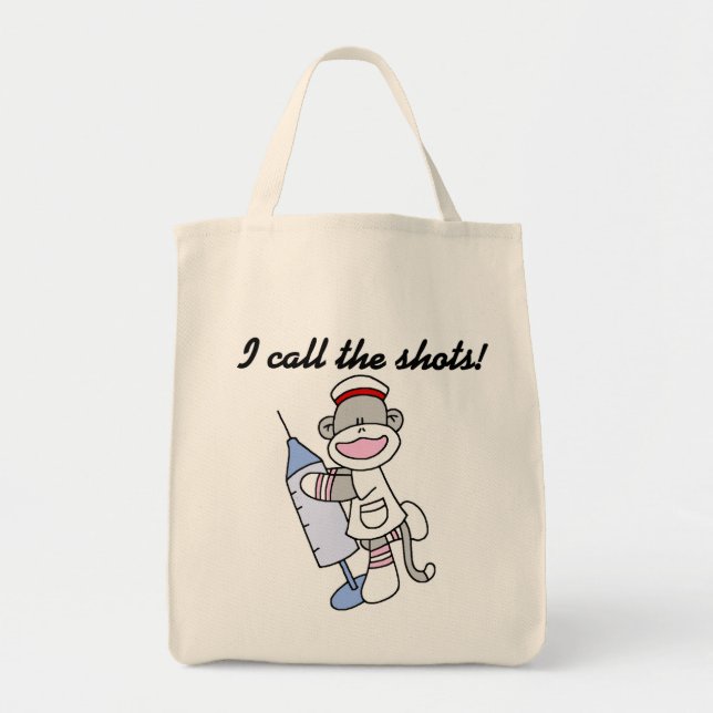 Bolsa Tote Enfermeira do Macaco Chamo de Presentes (Frente)