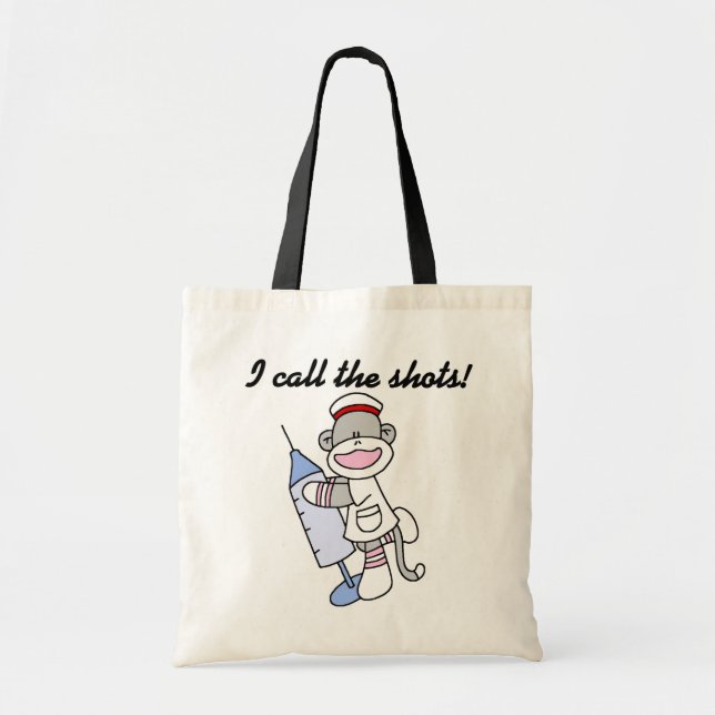 Bolsa Tote Enfermeira do Macaco Chamo de Presentes (Frente)