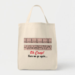 Bolsa Tote Enfermeira Engraçada Humor Tote Bag