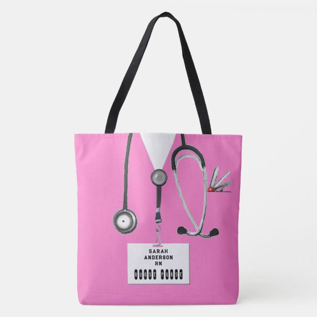 Bolsa Tote Enfermeira Fofa (Frente)