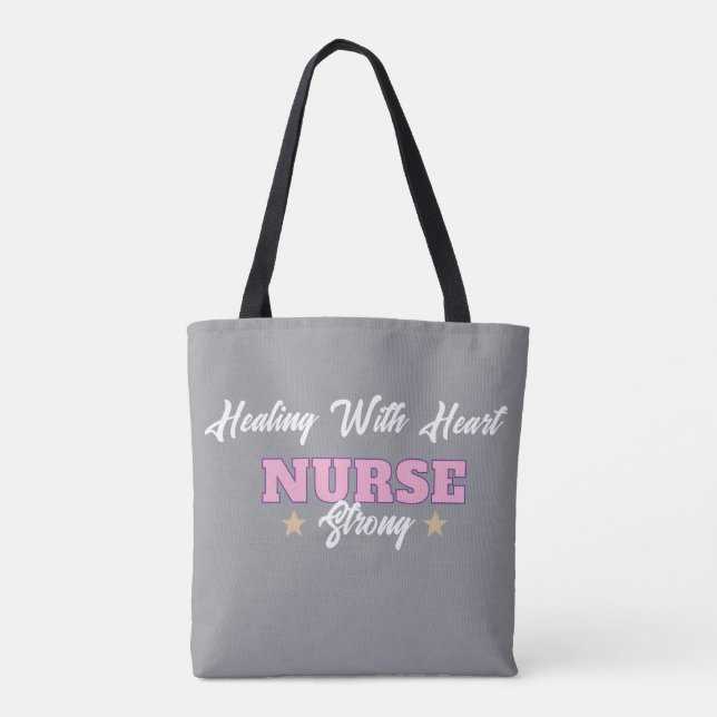 Bolsa Tote enfermeira forte (Verso)