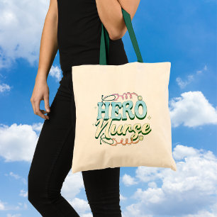 Bolsa Tote Enfermeira HERO Verde Folha Fofa