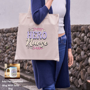 Bolsa Tote Enfermeira moderna PINQUES Hero e Tipografia VIOLE