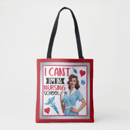Bolsa Tote Enfermeira Nostálgica Bonita Se Aproxima Na Enferm