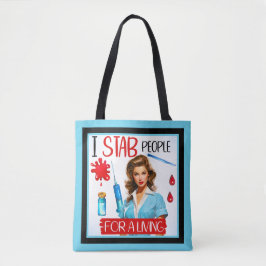 Bolsa Tote Enfermeira Nostálgica Bonita Se Aproxima Para Vive