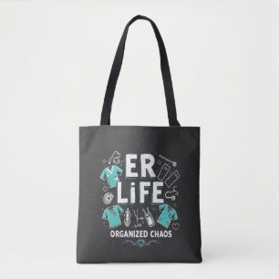 Bolsa Tote Enfermeira Organizou o caos Enfermeiro Enfermeiro