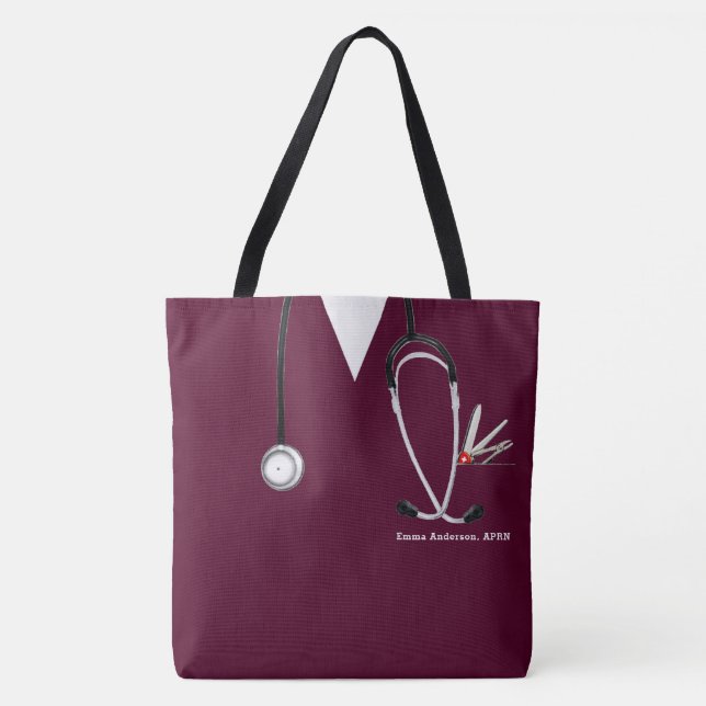 Bolsa Tote Enfermeira Personalizada (Frente)