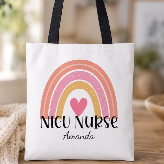 Bolsa Tote Enfermeira Personalizada de UTI Neonatal (Personalized NICU Nurse Tote)