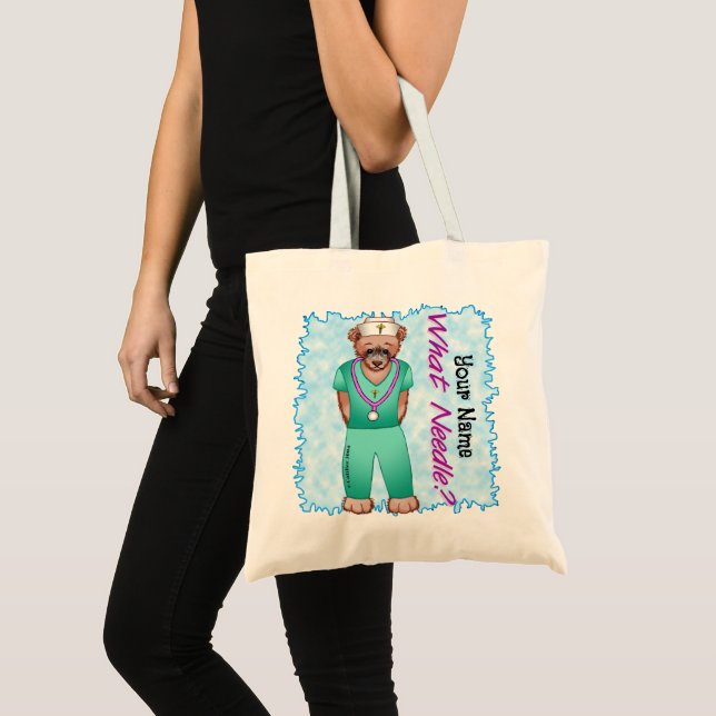 Bolsa Tote Enfermeira Urso (Frente (produto))