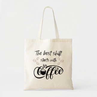 Bolsa Tote Enfermeira vive no café