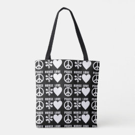 Bolsa Tote Enfermeiras adoram paz     