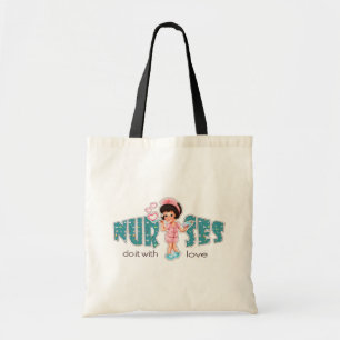 Bolsa Tote Enfermeiras fazem com o Amor. Sacos de Presente