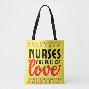 Bolsa Tote Enfermeiras são cheios do Amor - Enfermeira