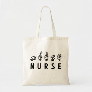 Bolsa Tote Enfermeiro ASL linguagem gestual