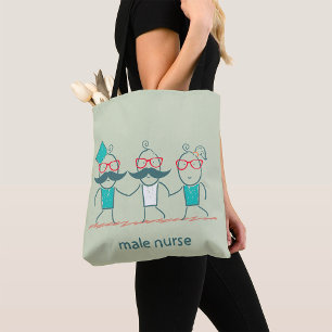 Bolsa Tote Enfermeiro Masculino Engraçado Saúde