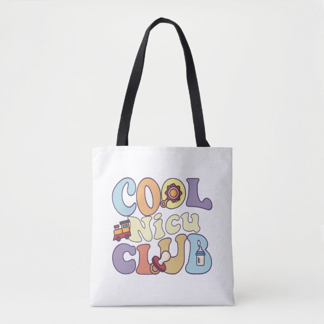 Bolsa Tote Enfermeiro Neonatal Intensivo do legal Nicu Club (Frente)