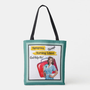 Bolsa Tote Enfermeiro Retroativo Pinup_ Nursing Notas