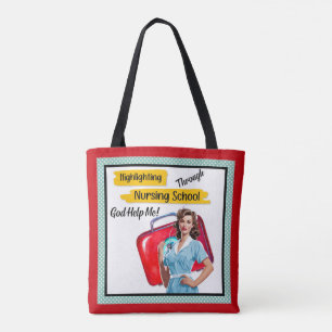Bolsa Tote Enfermeiro Retroativo Pinup_ Nursing Notas