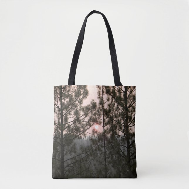 Bolsa Tote Enfumaçado Sunrise do Carr Fire 2018... (Frente)
