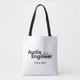 Bolsa Tote Engenheiro de Som Personalizado Engenharia de Áudi