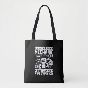 Bolsa Tote Engenheiro Mecânico de Carros Engraçado Homens Mul
