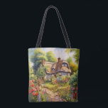 Bolsa Tote English Cottage<br><div class="desc">A Watercolour English cottage with garden</div>