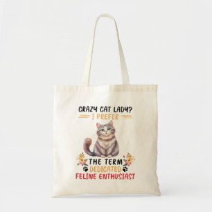 Bolsa Tote Engraçada Gata Dama Dizendo