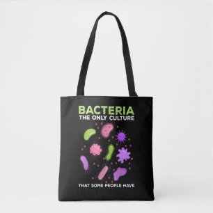 Bolsa Tote Engraçada Mircobiologia Bactéria Cultura Humor
