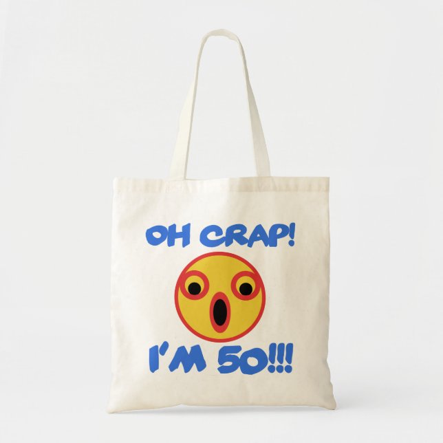 Bolsa Tote Engraçado 50º presente de aniversário (Frente)