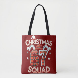 Bolsa Tote Engraçado 67 Seis Sete Meme Brainrot Esquadrão de