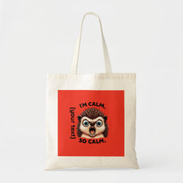 Bolsa Tote Engraçado Angry Hedgehog Personalizável