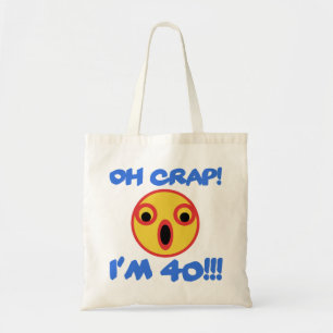 Bolsa Tote Engraçado aniversário de 40 anos Gag Gift