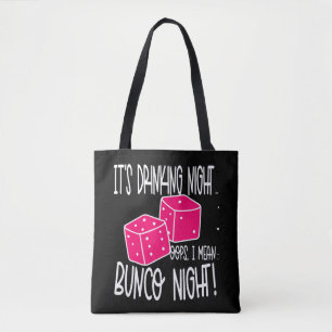 Bolsa Tote Engraçado Bebendo Bunco Night