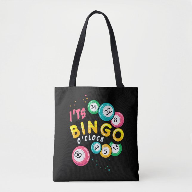 Bolsa Tote Engraçado Bingo Player Gambler Humor (Frente)