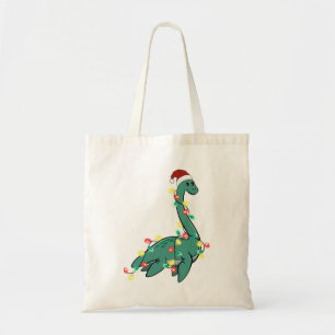 Bolsa Tote Engraçado Bom Natal Monstro da Lochness