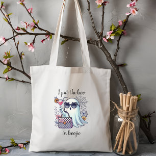 Bolsa Tote Engraçado Boojie Halloween Tote Bag para Mulheres