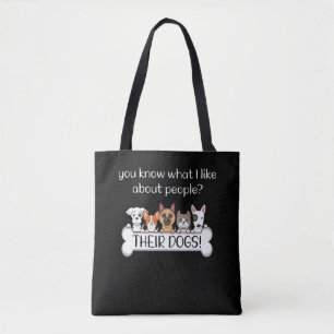 Bolsa Tote Engraçado Cachorro Coitado Citação Pet Puppy Amand