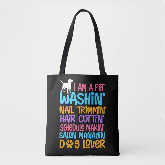 Bolsa Tote Engraçado Cachorro Coitado Cotação Pet Witty Puppy (Frente)