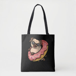 Bolsa Tote Engraçado Cachorro Rosquinha Pet