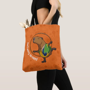 Bolsa Tote Engraçado Capybara, não se preocupe.