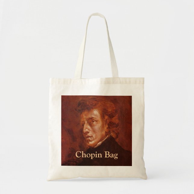 Bolsa Tote Engraçado Chopin Bag - impressão de ambos os lados (Frente)