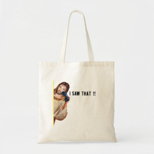 Bolsa Tote Engraçado Citar Jesus Meme Eu Vi Que Mulheres Cris