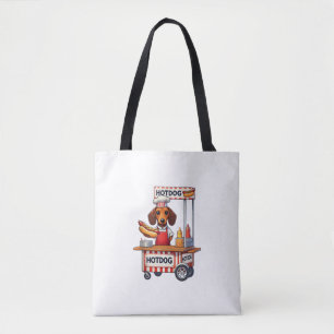 Bolsa Tote Engraçado Dachshund Cachorro Cachorro Sanduíche We